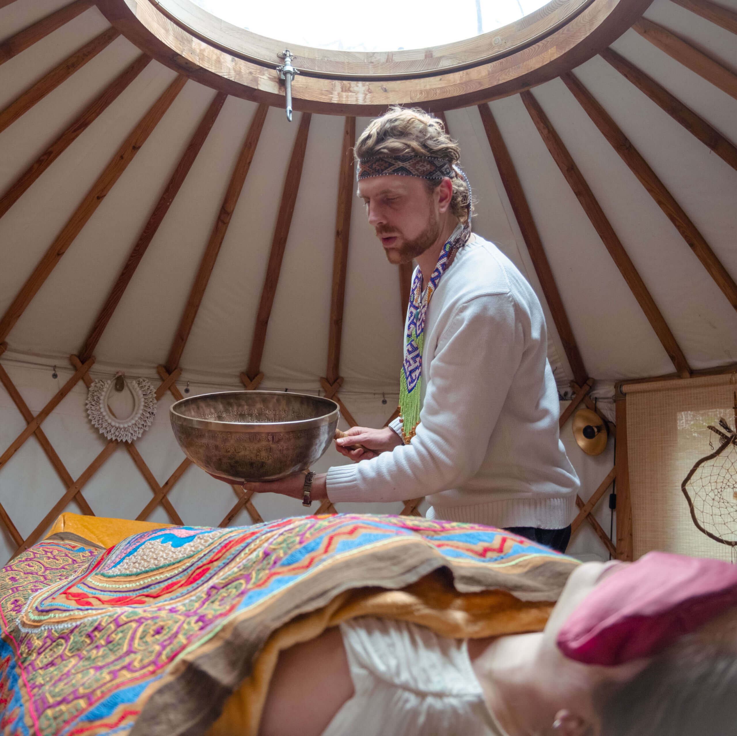 klankschaal massage voor slaapproblemen en moeite met ontspannen in Amsterdam